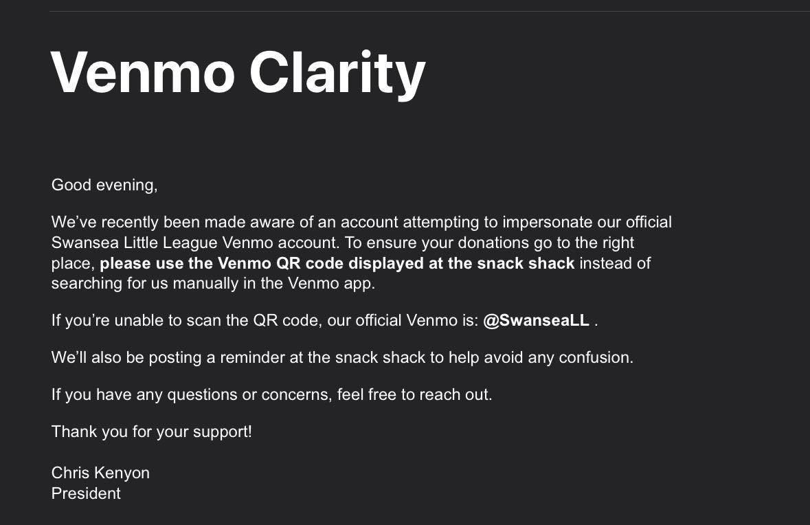 SLL Venmo