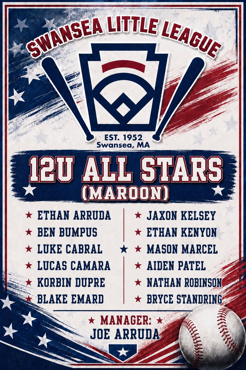 2026 12U Maroon All Stars